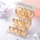 argollas de acero dorado inoxidable-SSEGG26-7265