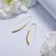 Aretes de 18K Dorado Acero Inoxidable -SSEGG143-17113-G