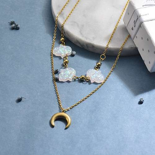 Collares de Opal Imitacion -SSEGG142-17442
