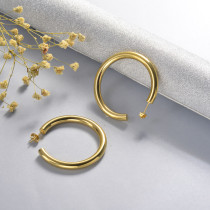 Stainless Steel Hoop Earrings -SSEGG143-15852-G