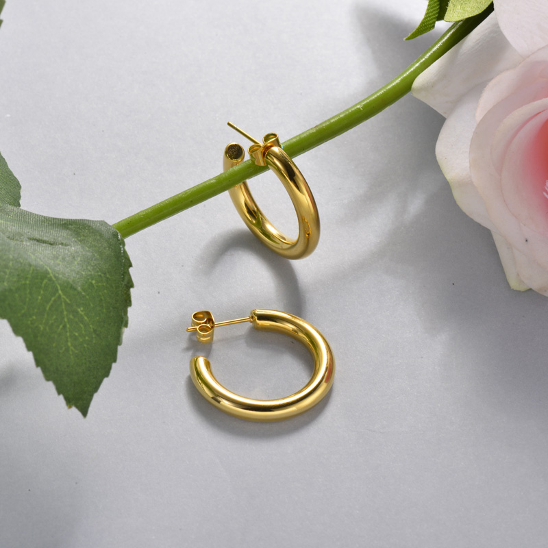 US 1.98 Stainless Steel Drop Earrings SSEGG14315921G Joyas De