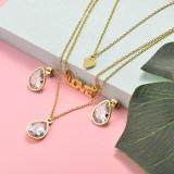 Stainless Steel Multi Layer Necklace Sets -SSCSG143-15914-G