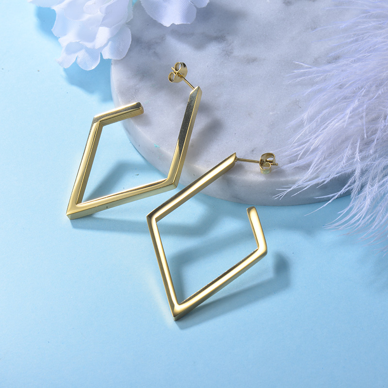 Aretes de Acero Inoxidable para Mujer -SSEGG143-22161