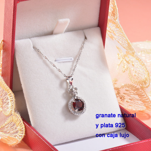Collar de Plata con piedra preciosa natural-PLNEG196-22773