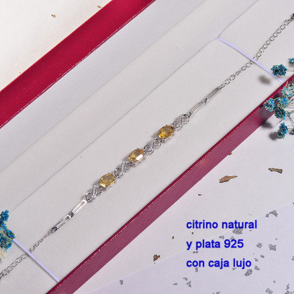 Pulsera de Plata con piedra preciosa natural-PLBTG196-22906