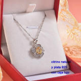 Collar de Plata con piedra preciosa natural-PLNEG196-22792