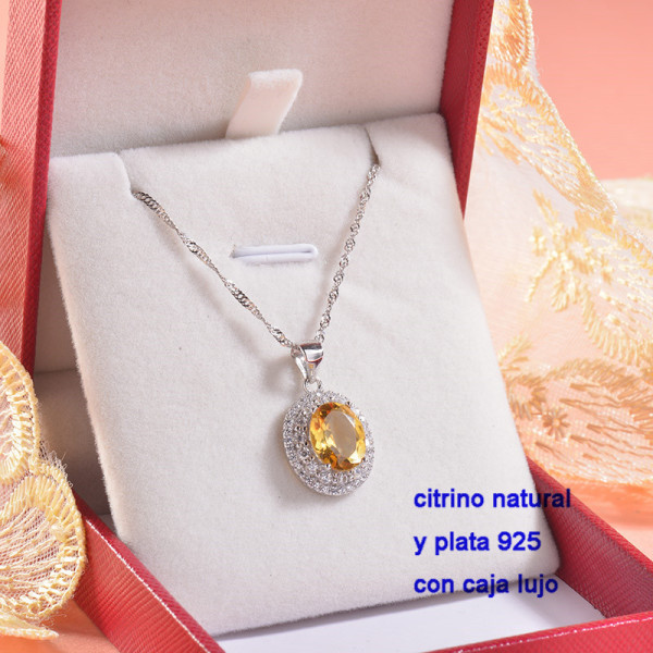 Collar de Plata con piedra preciosa natural-PLNEG196-22781