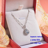 Collar de Plata con piedra preciosa natural-PLNEG196-22785