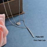 Collares de Plata 925 Puro para Mujer -PLNEG190-24206