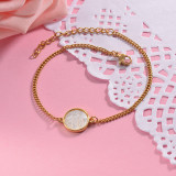 Pulsera de Laton con Hilo para Mujer -SSBTG142-23815