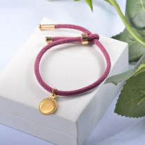 Pulsera de Acero Inoxidable con Hilo -SSBTG142-23698