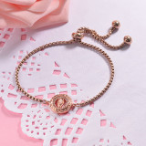 Pulsera de Laton con Hilo para Mujer -SSBTG142-23793