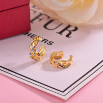 Aretes de Laton para mujer -SSEGG142-23866