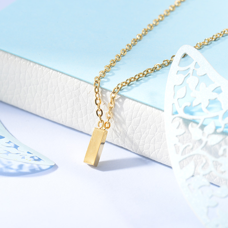 Collares de Inicial Letra en Acero Inoxidable -SSNEG143-24633