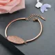 Pulseras de Charm Laton y Cuff acero -SSBTG142-24893