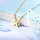 Collares de Inicial Letra en Acero Inoxidable -SSNEG143-24635