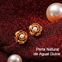 Aretes de Perla Agua Dulce -SSEGG142-24865