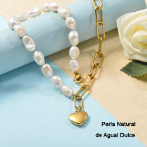 Collares de Perla Agua Dulce -SSNEG142-24705