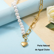 Collares de Perla Agua Dulce -SSNEG142-24704
