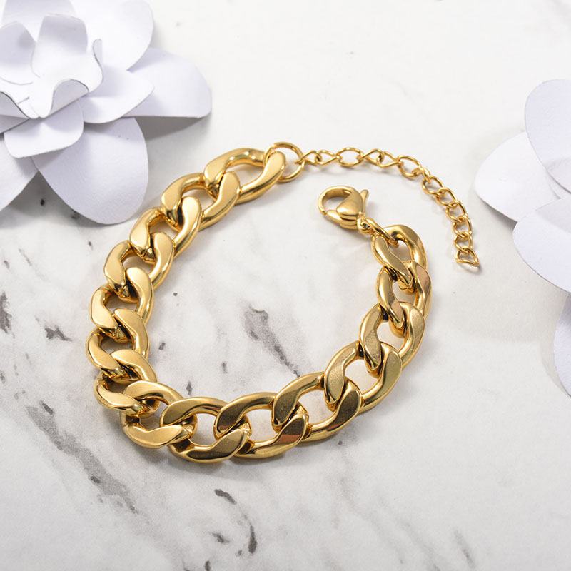 Pulsera Gruesa en Acero Inoxidable -SSBTG143-24691