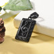 Dije de Negro en Acero Inoxidable para Hombre-SSPTG146-25053