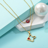 Collares de Acero Inoxidable para Mujer -SSNEG142-25470