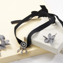 Collares de Acero Inoxidable para Mujer -SSNEG142-25503