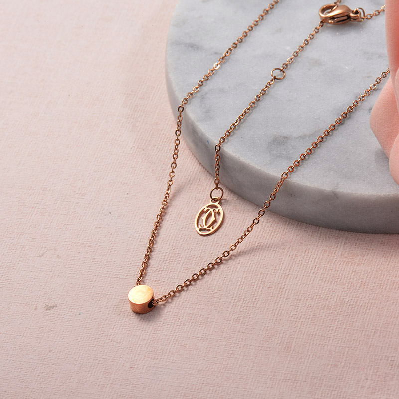 Collares de Acero Inoxidable para Mujer -SSNEG129-25704