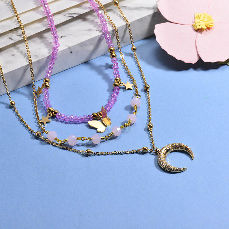 Collares de Acero Inoxidable para Mujer -BRNEG142-26653