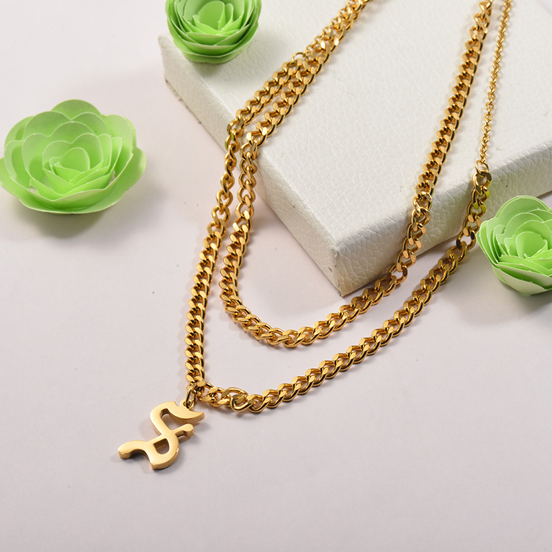 Collares de Acero Inoxidable para Mujer -SSNEG142-26681