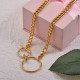 Collares de Acero Inoxidable Hecho en Mano -SSNEG142-27177