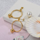 Aretes de Acero Inoxidable Hecho en Mano -SSEGG142-27235