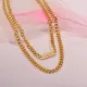 Collares de Acero Inoxidable Hecho en Mano -BRNEG142-27159