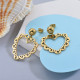 Aretes de Acero Inoxidable para Mujer -SSEGG142-27992