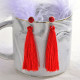 Aretes de Borla con Piedra Natural para Mujer -SSEGG142-27920