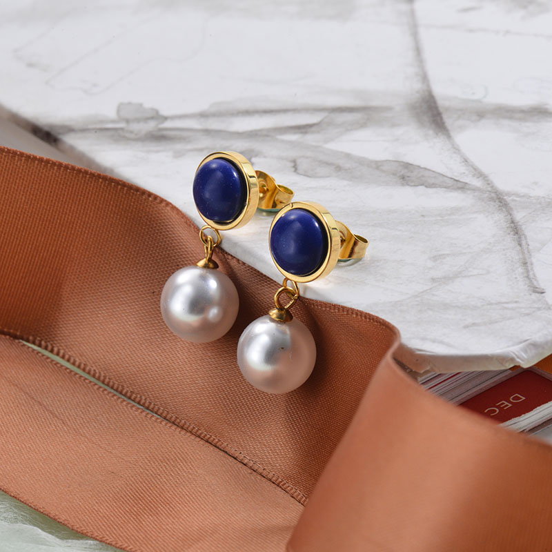 Aretes de Acero Inoxidable para Mujer -SSEGG142-27882