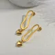 Aretes de Acero Inoxidable para Mujer -SSEGG142-27909