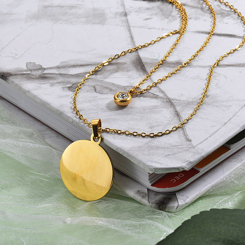 Collares de Acero Inoxidable para Mujer -SSNEG142-27893
