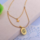 Collares de Acero Inoxidable para Mujer -SSNEG142-28001