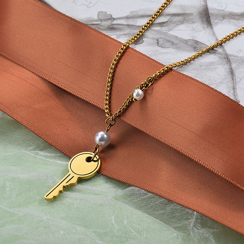 Collares de Acero Inoxidable para Mujer -SSNEG142-27888