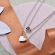 Collares de Acero Inoxidable para Mujer -SSNEG142-28218