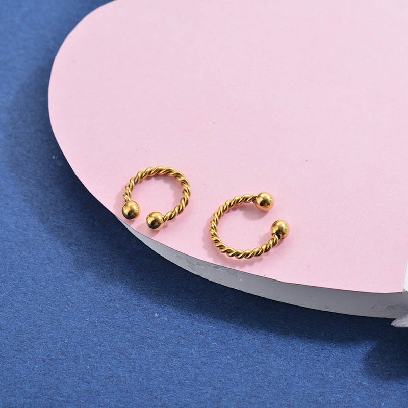 Aretes de Acero Inoxidable para Mujer -SSEGG143-28093