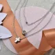 Collares de Acero Inoxidable para Mujer -SSNEG142-28215