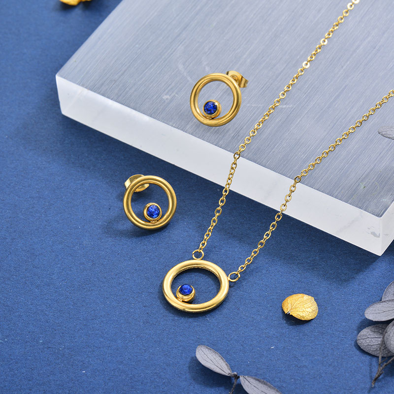 Conjunto de Joyas de Acero Inoxidable para Mujer -SSCSG143-28084