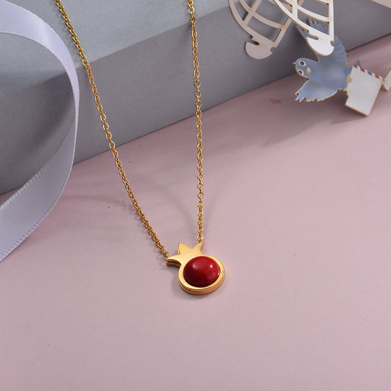 Collares de Acero Inoxidable para Mujer -SSNEG143-28888