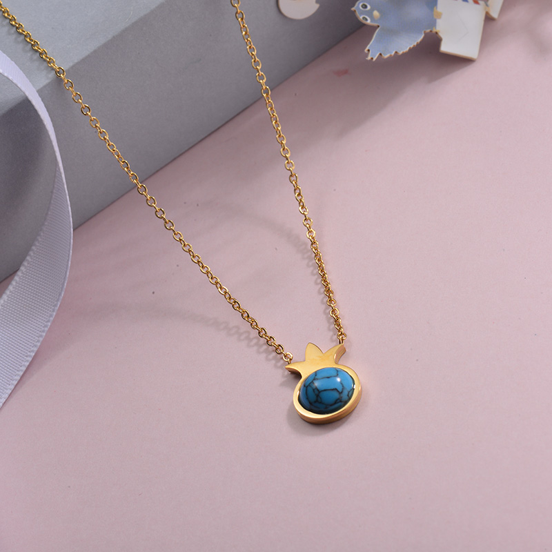 Collares de Acero Inoxidable para Mujer -SSNEG143-28896