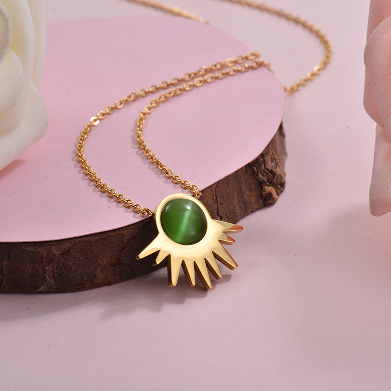 Collares de Acero Inoxidable para Mujer -SSNEG143-28899