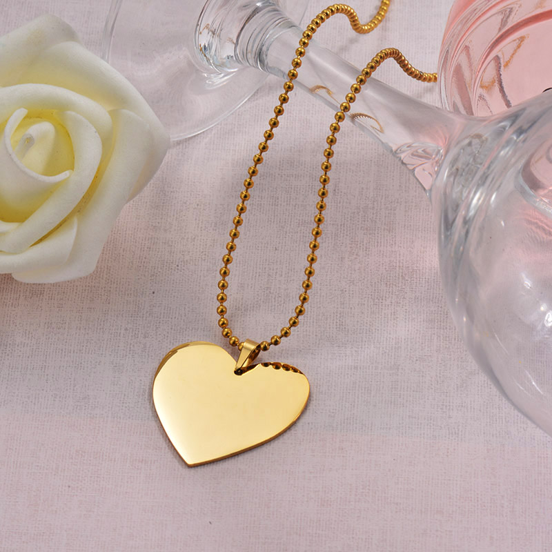 Wholesale Stainless Steel Statement Pendant Heart Necklace