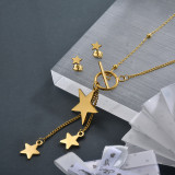 Stainless Steel Star Tassel Jewelry Sets for Girls