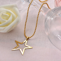 Wholesale Stainless Steel Statement Star Pendant Necklace